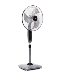 KDK SS45CG 18" Charcoal Gray De Luxe Metal Blade Stand Fan
