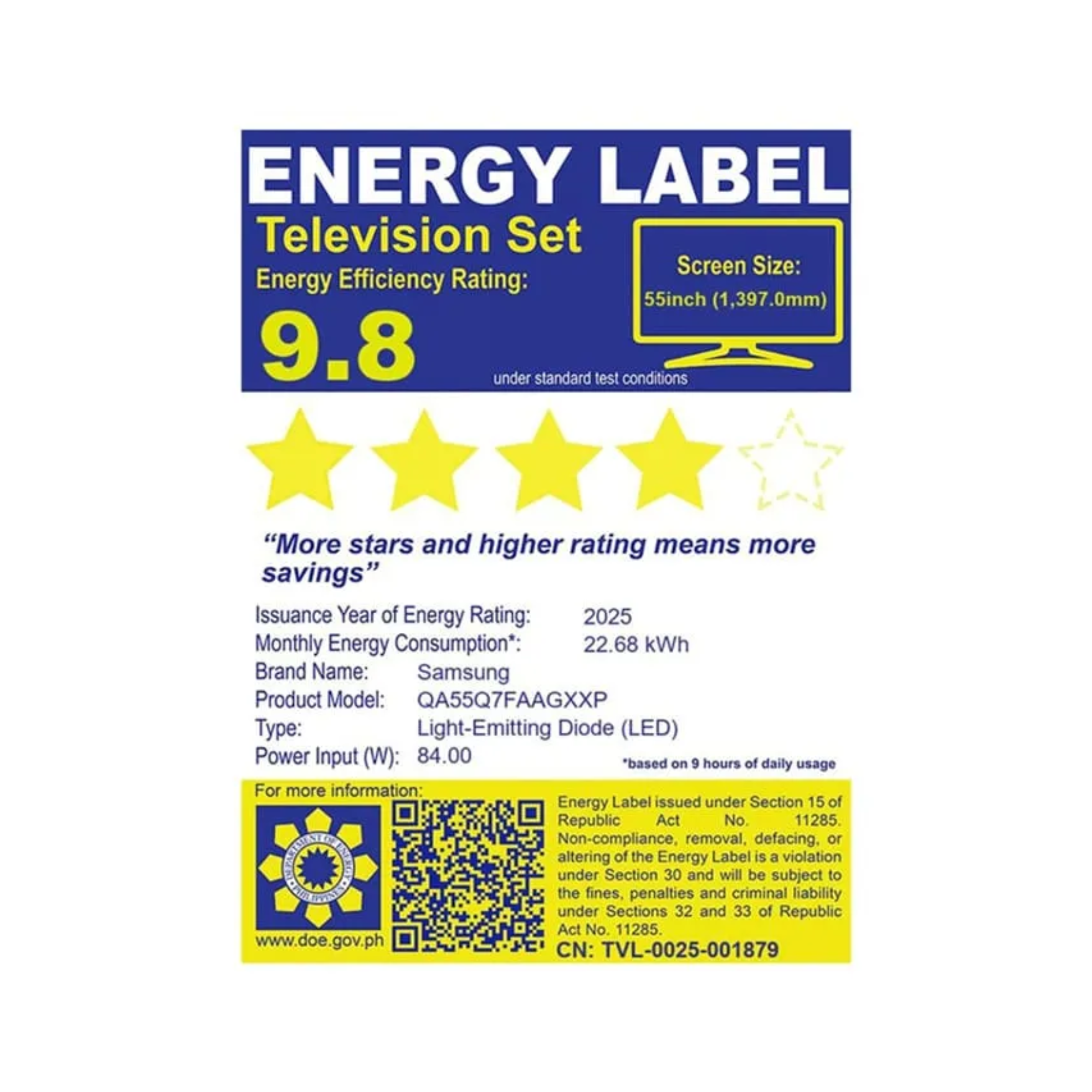 Samsung QA55Q7FAAGXXP 55″ QLED Q7FA 4K Samsung Vision AI Smart TV - Image 4