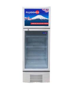 Fujidenzo SUF-100A 10 cu. ft. Showcase Chiller with Freezer Top, Key Lock